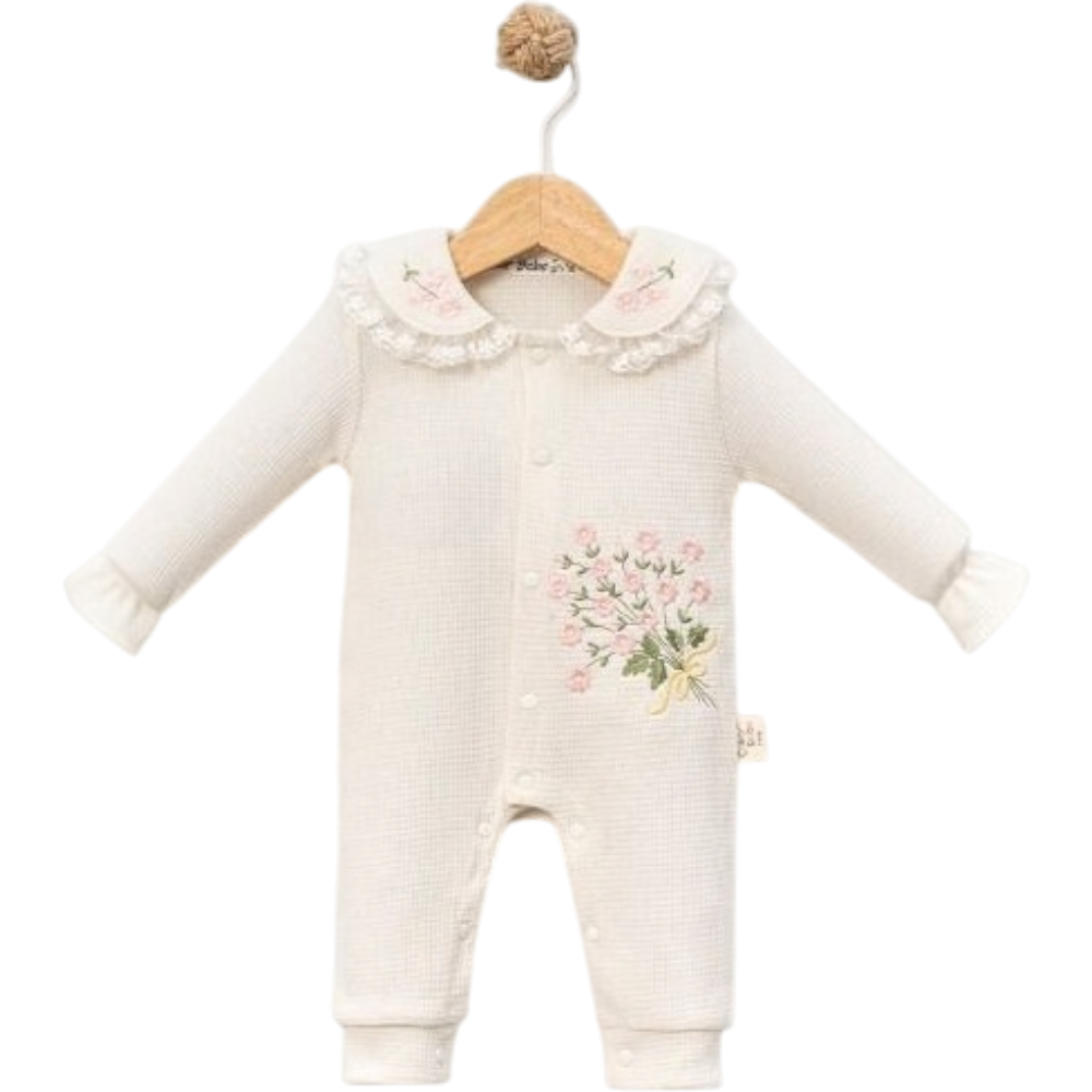 8027 toptan 6/18 aylık kız bebekler için mevsimlik tulumlar