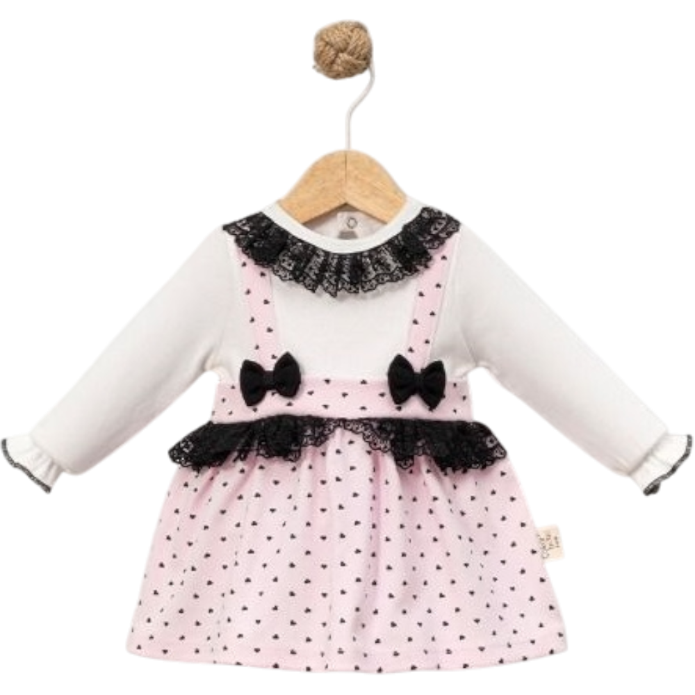 8057 ELBİSE 6/18 AY SİYAH DANTELLİ