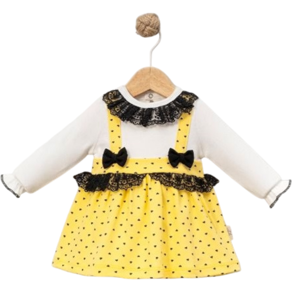 8057 ELBİSE 6/18 AY SİYAH DANTELLİ