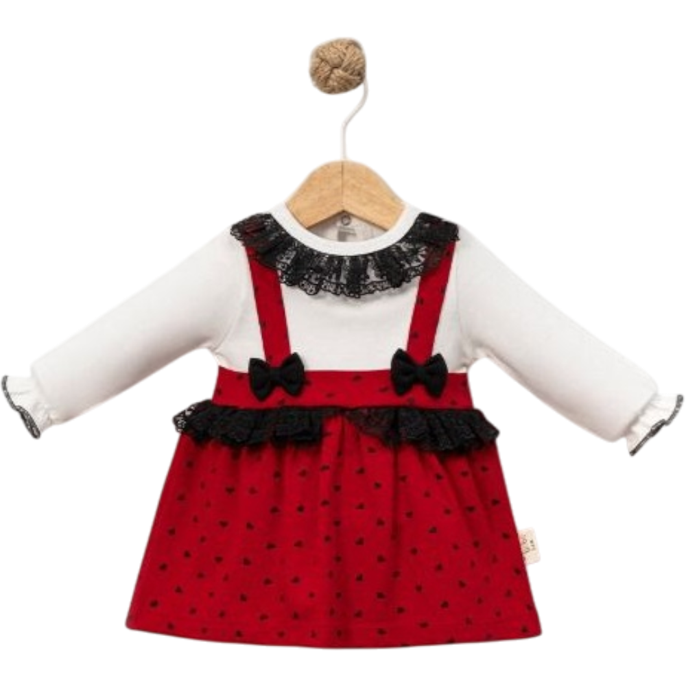 8057 ELBİSE 6/18 AY SİYAH DANTELLİ