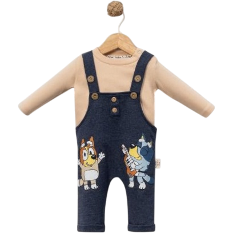 7020 toptan 6/18 aylık erkek bebekler için salopet