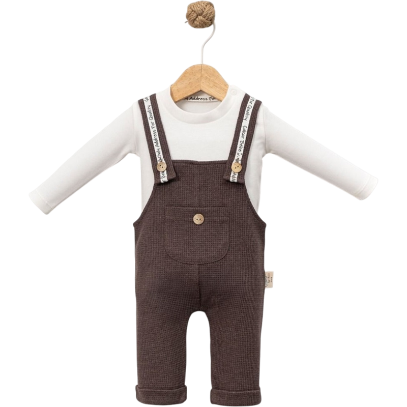 7026 toptan 6/18 aylık erkek bebekler için salopet