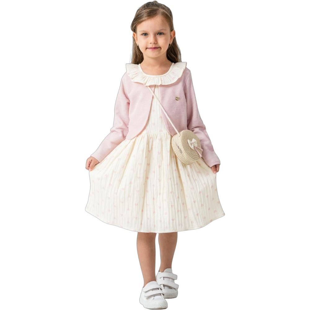 7270 children's demi-season dresses with bolero wholesale for girls aged 6-9