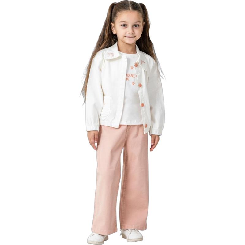 6356 toptan 6/9 yaş arası kız çocuklar için üç parçalı mevsimlik takım elbise