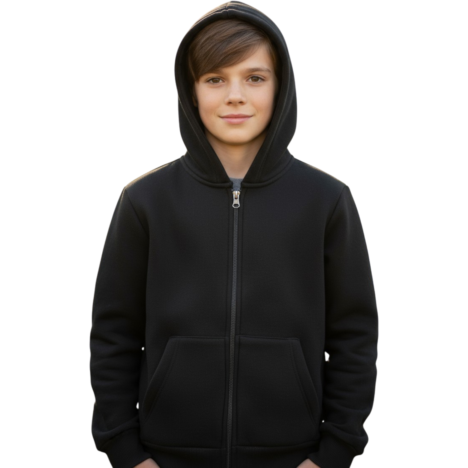 2942-1 wholesale children's winter hoodies,zip-up sweatshirts with a hood for boys aged 7/10