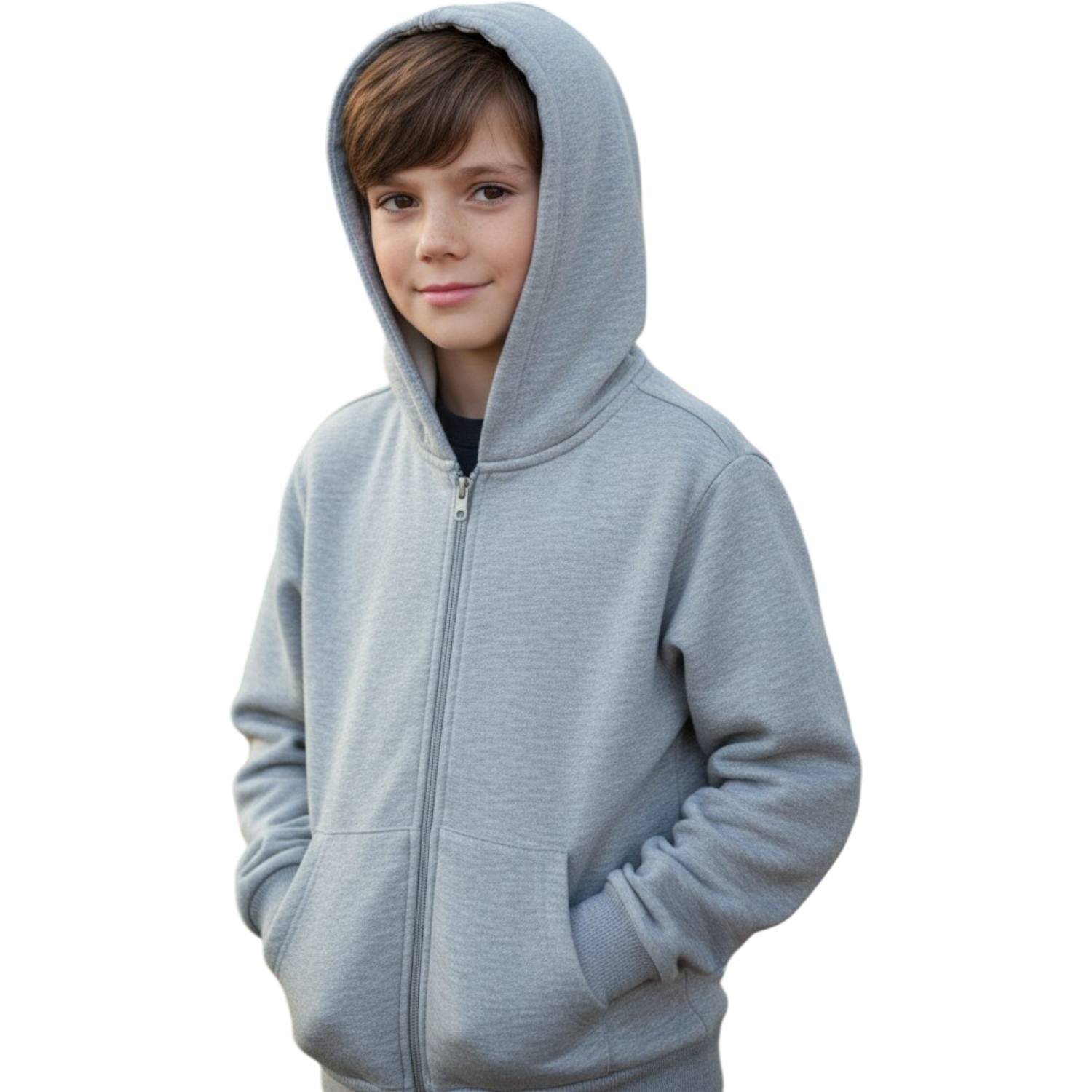 2942-1 wholesale children's winter hoodies,zip-up sweatshirts with a hood for boys aged 7/10