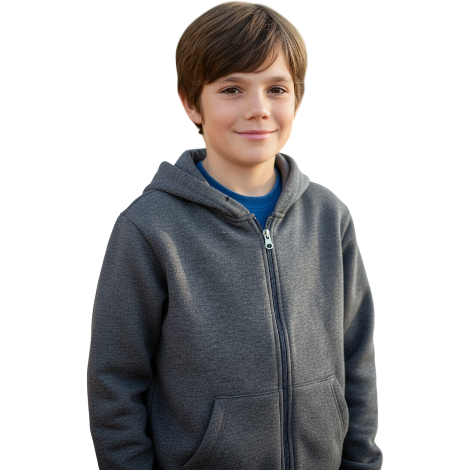 2942-1 wholesale children's winter hoodies,zip-up sweatshirts with a hood for boys aged 7/10