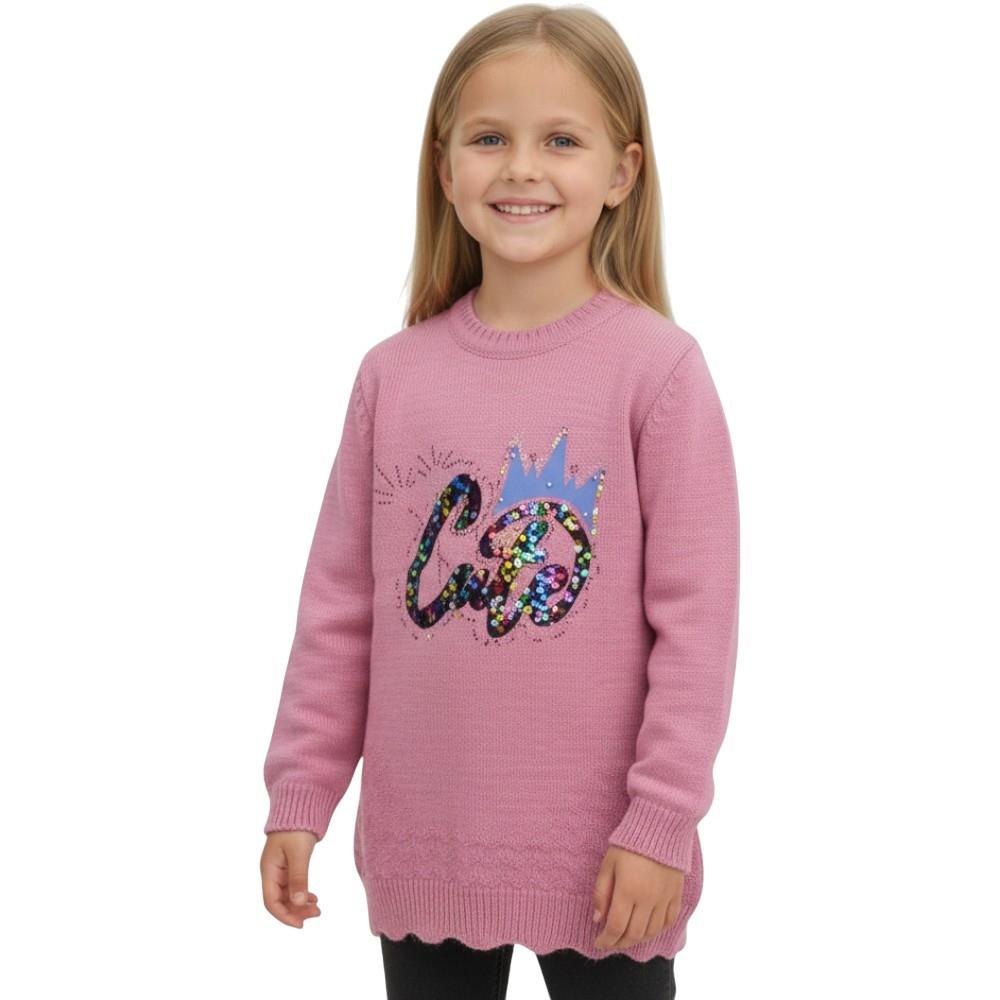 оптом детские демисезонные вязаные кофты для девочек на 5-10 лет