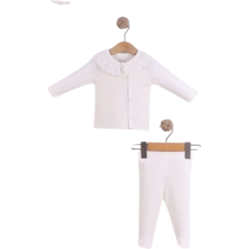 31525 toptan 0-3 aylık bebekler için beş parça kutlu zıbın takımı