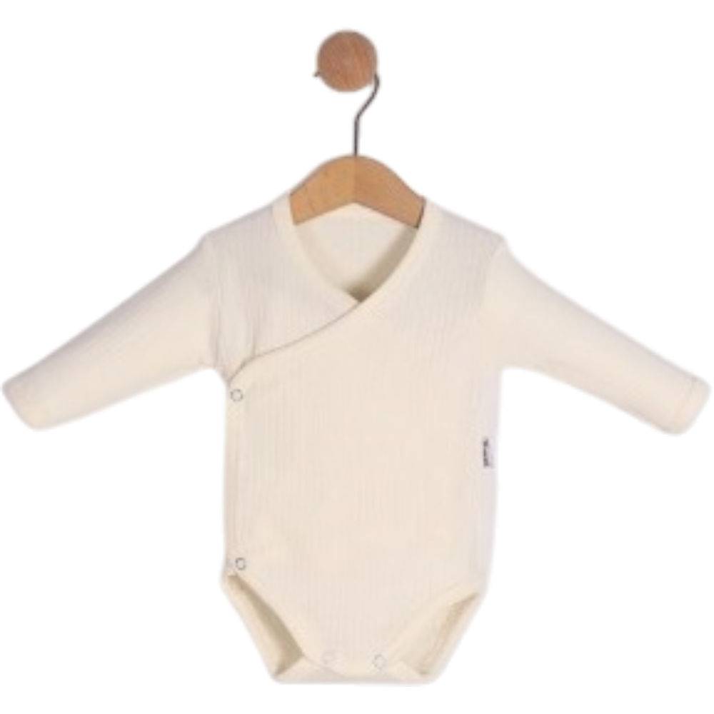 71197 toptan 3-6-9-12-18 aylık bebekler için uzun kollu çıtçıtlı badi