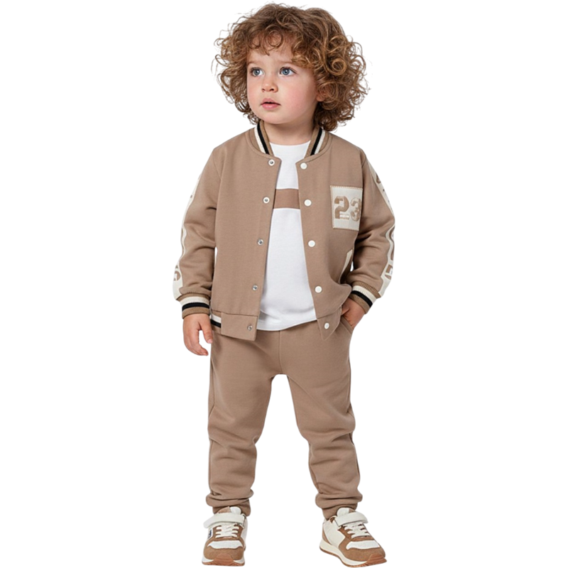 1339 toptan 6/24 aylık erkek çocuklar için mevsimlik üç parçalı takım elbise