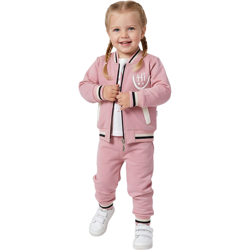 5245 toptan 6/24 aylık bebekler için mevsimlik üç parçalı çocuk takımları