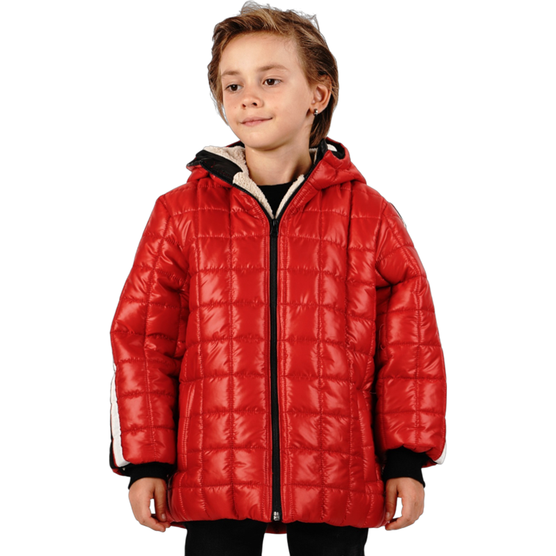1915 wholesale children's winter jackets with fur lining for boys for 6/10 years