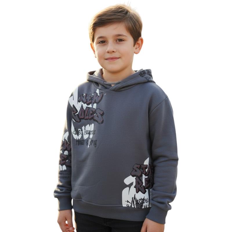 1283 toptan 9/14 yaş arası erkek çocuklar için mevsimlik kapüşonlu sweatshirtler