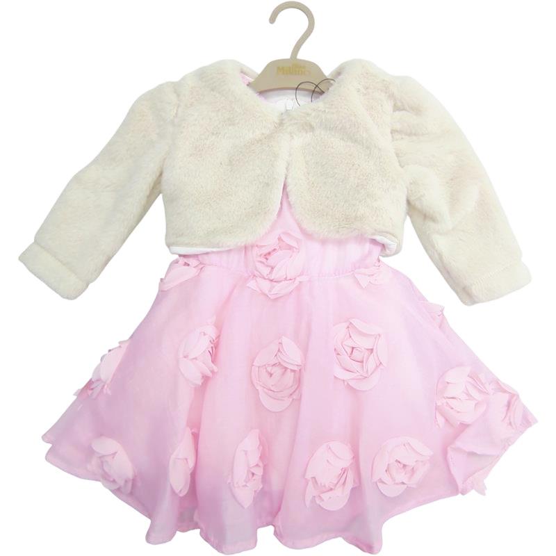 1419 toptan 1/4 yaş arası kızlar için bolerolu çocuk elbiseleri