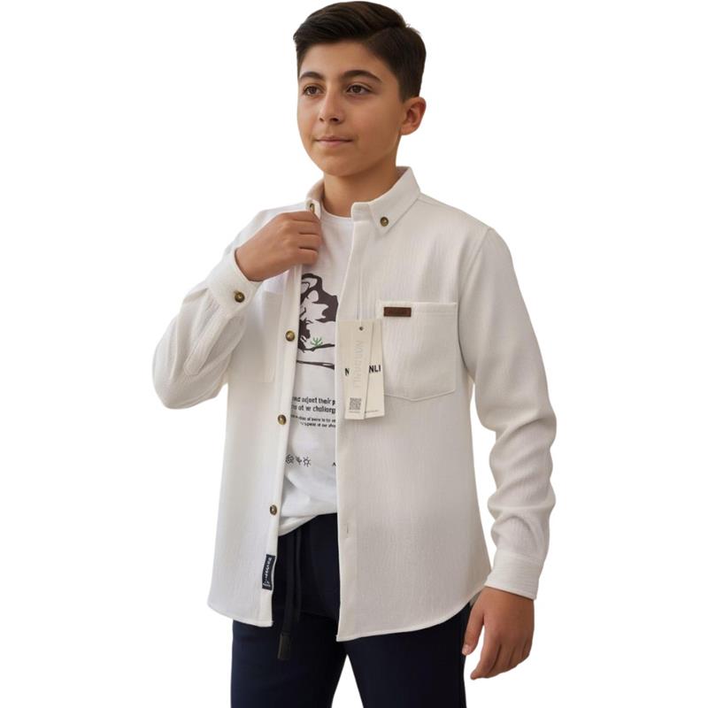 toptan 6/10 yaş arası çocuklar için gömlek, pantolonlu tişörtlü üç parçalı mevsimlik takım elbise 