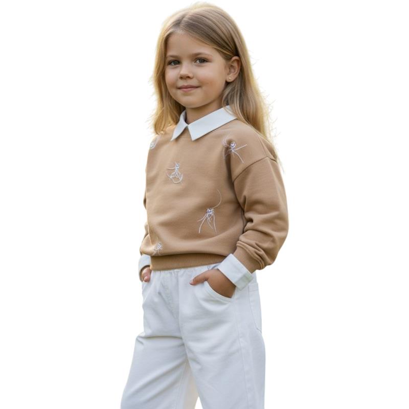 6366 toptan 6/9 yaş arası kız çocukları için üçlü mevsimlik takım elbiseler