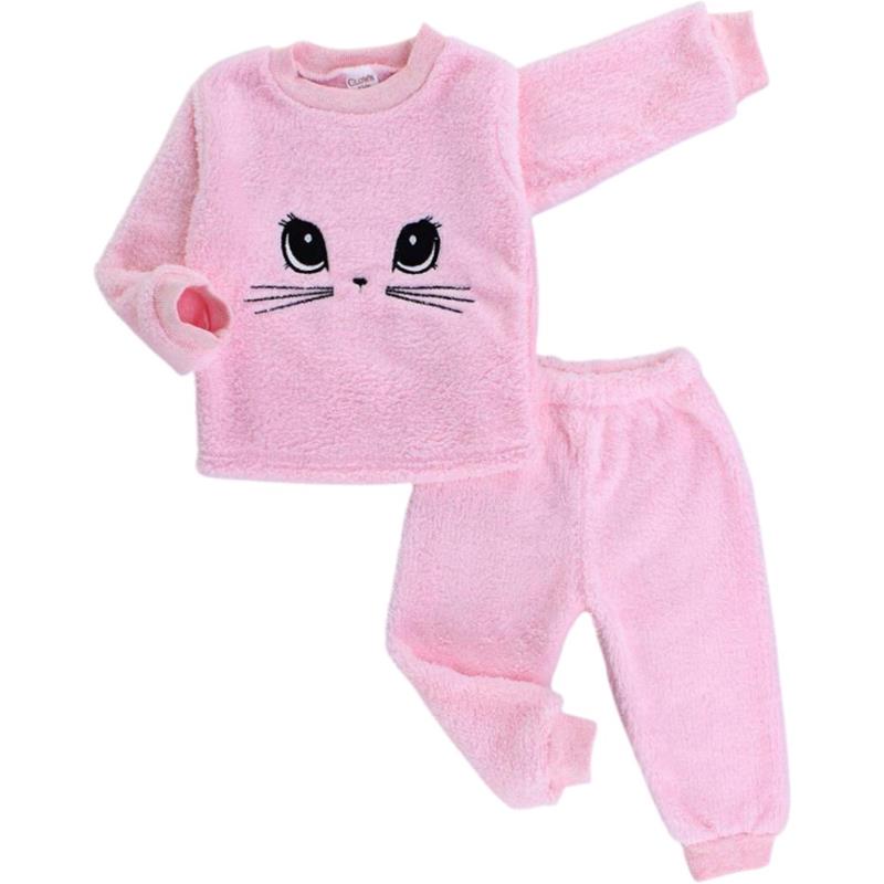 toptan 1/4 kız çocuklar için pelüş ikili takımlar