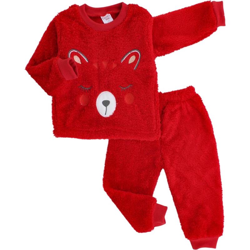 10019 toptan 1/4 kız çocuklar için pelüş ikili takımlar