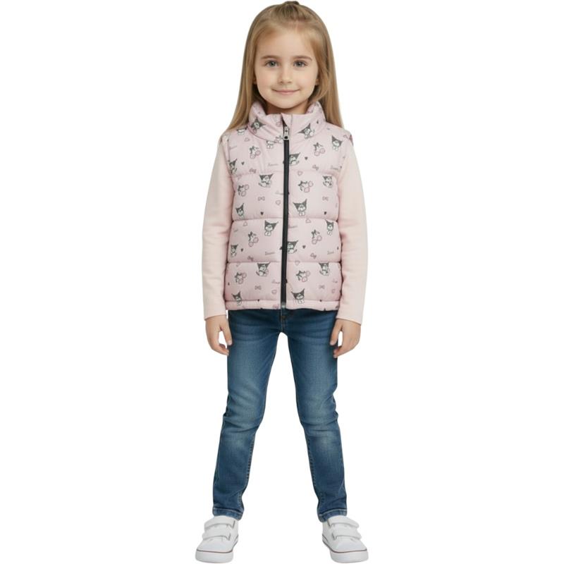 921 toptan 3-4-5 yaş arası kız çocuklar için elyaflı çocuk mevsimlik yelek