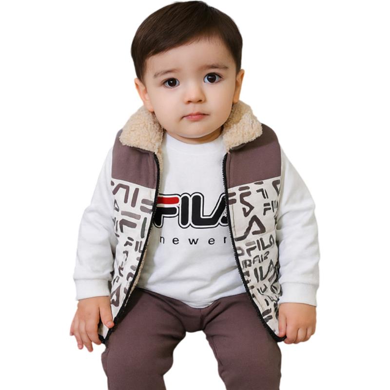 1110 toptan 2/5 yaş arası erkek çocuklar için üç parçalı mevsimlik takım elbise