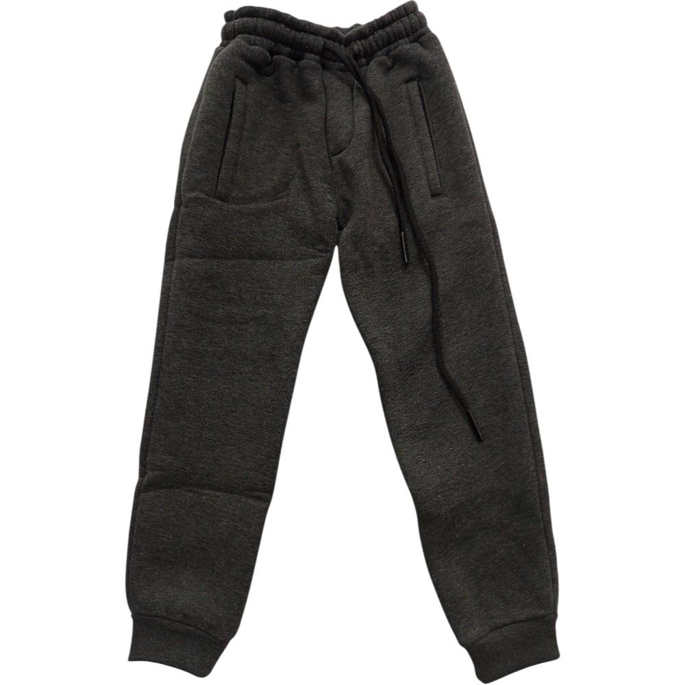 1014 toptan 7-8-9-10 yaş erkek çocuklar için kışlık üç iplik spor pantalon