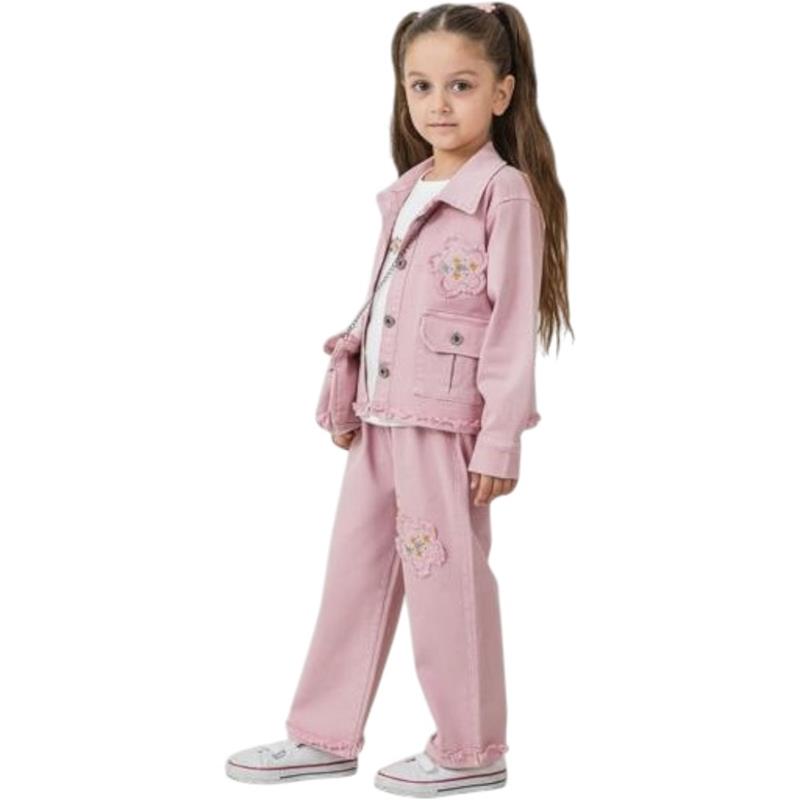 2237 toptan 6/9 yaş kız çocuklar için mevsimlik üçlü takımlar