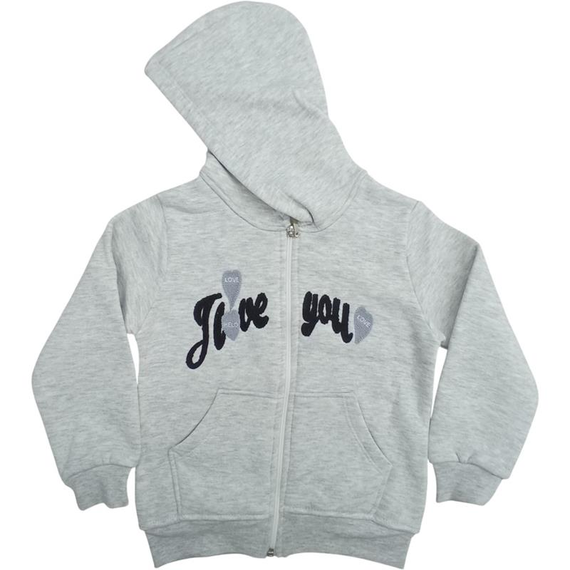 60700 toptan 3/12 yaş erkek çocuklar için mevsimlik kapüşonlu fermuarlı sweatshirt