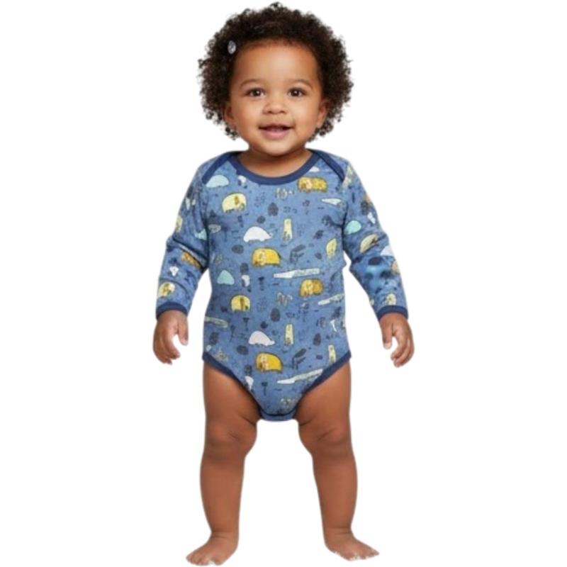 02642 toptan 9/24 ay arası erkek ve kız çocuklar için çıtçıtlı mevsimlik bodyler