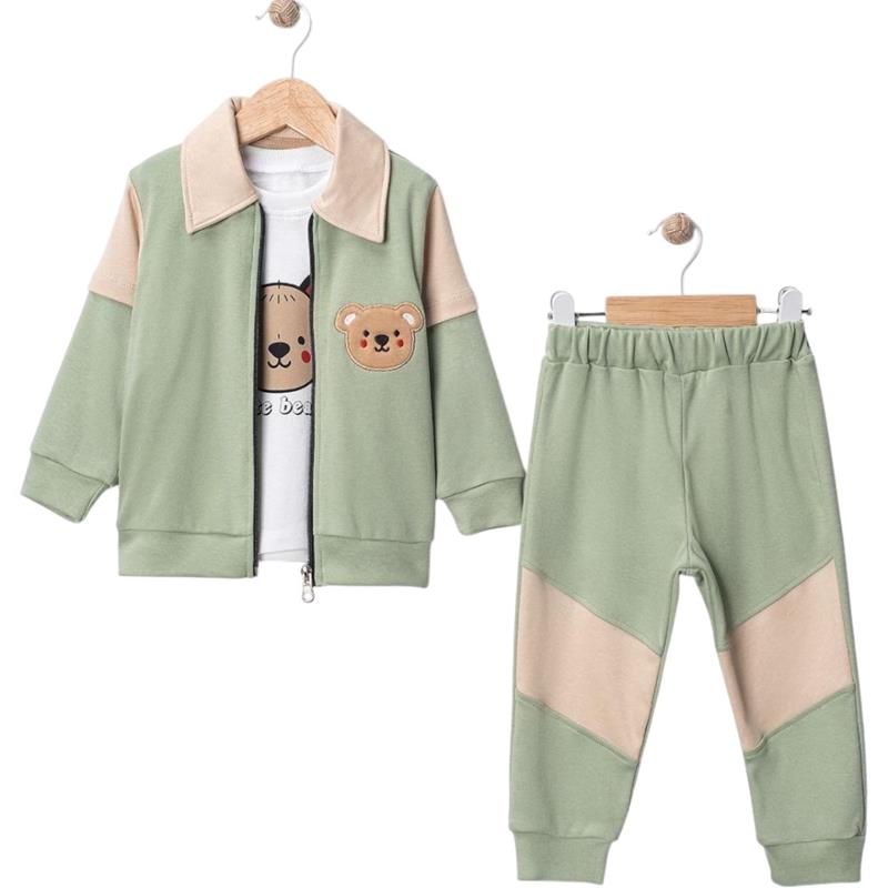 25434 toptan 9/24 ay arası erkek çocukları için üçlü mevsimlik takım elbise