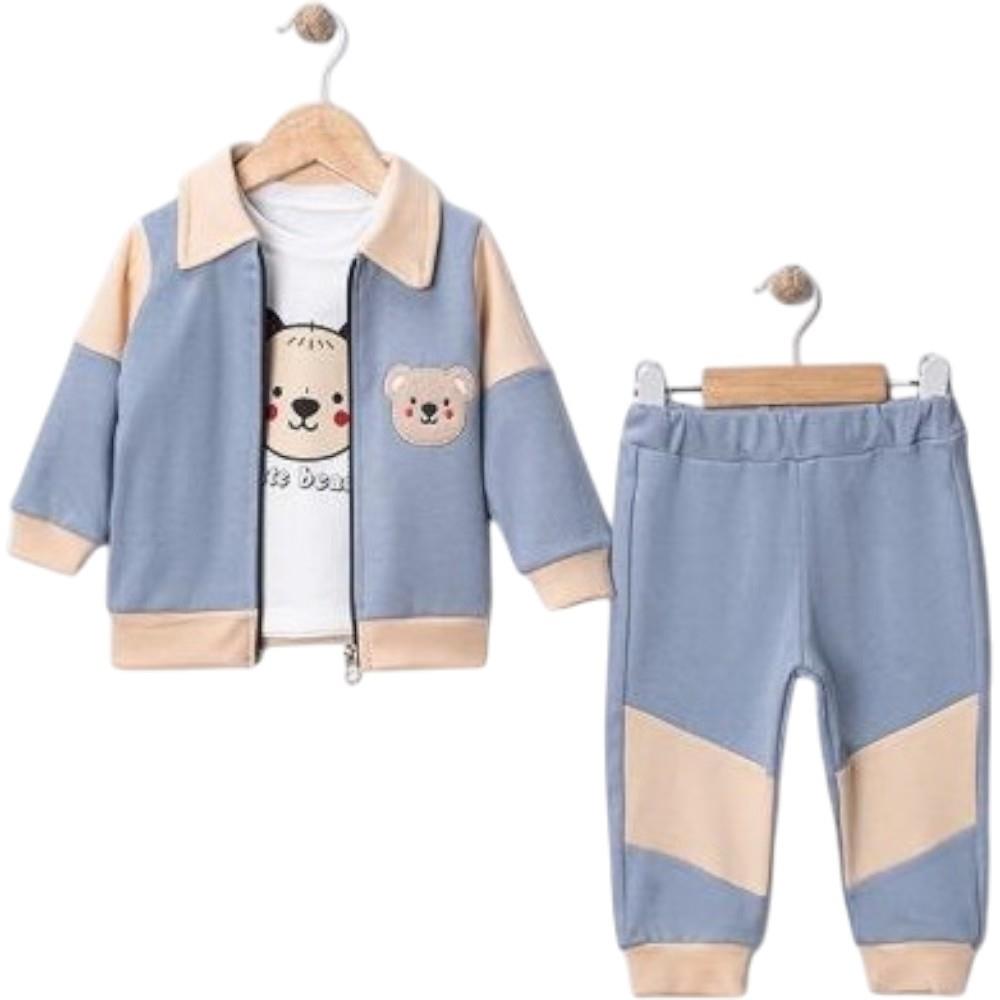 25434 toptan 9/24 ay arası erkek çocukları için üçlü mevsimlik takım elbise