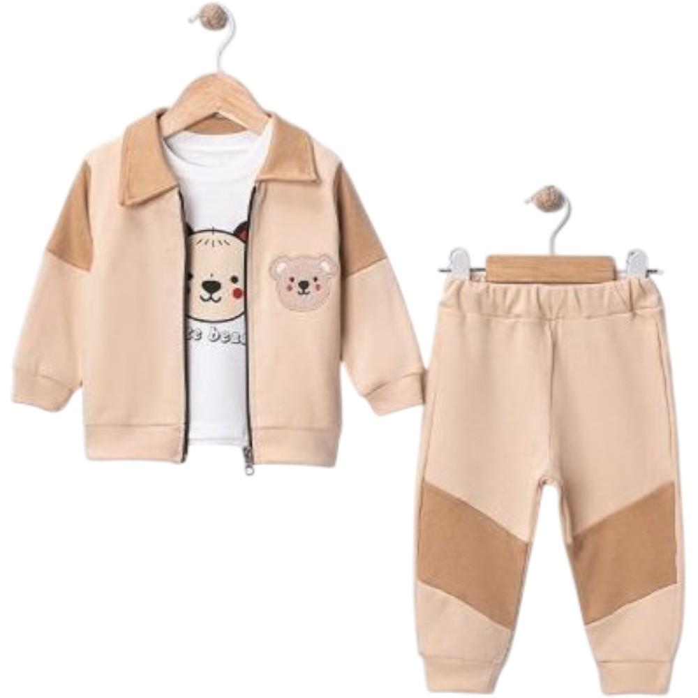 25434 toptan 9/24 ay arası erkek çocukları için üçlü mevsimlik takım elbise