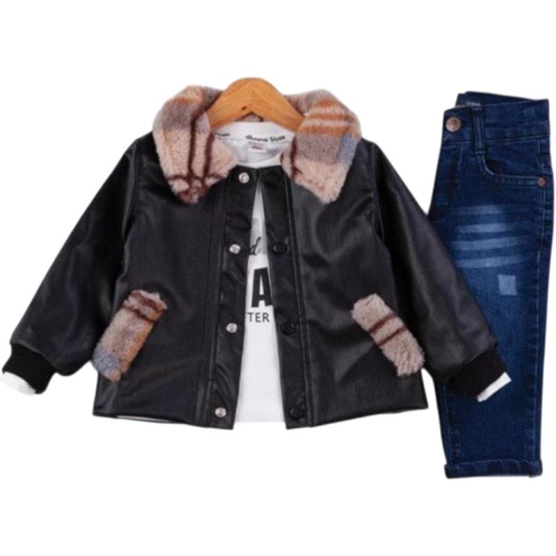 50679 toptan 6/24 aylık erkek bebekler için mevsimlik üçlü takım elbise 