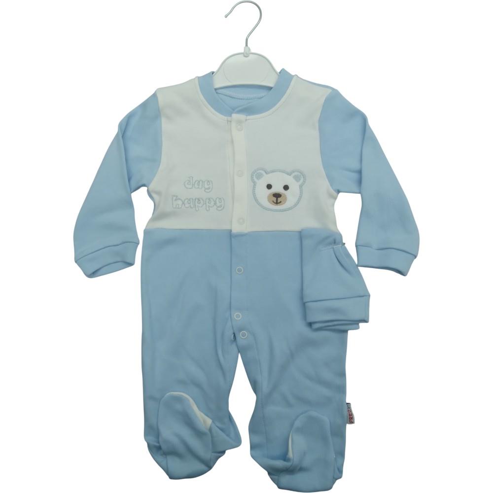 2954 wholesale baby spring-autumn overalls with a cap for babies for 3/12 months