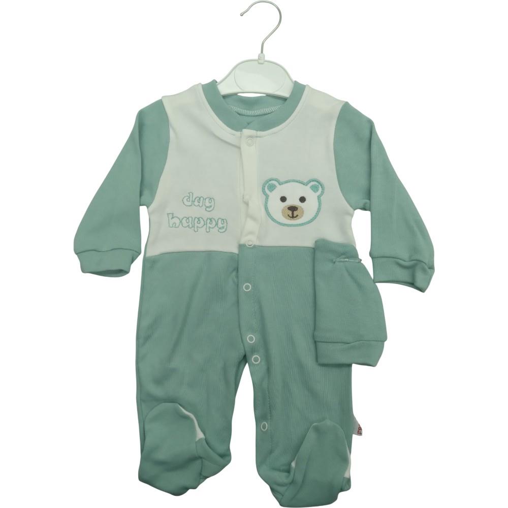2954 wholesale baby spring-autumn overalls with a cap for babies for 3/12 months
