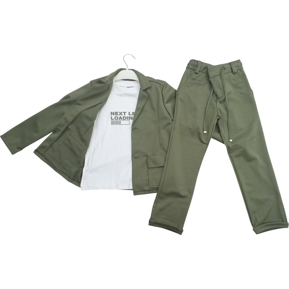 4502 wholesale children's spring-autumn three-piece suits for boys for 11/15 years