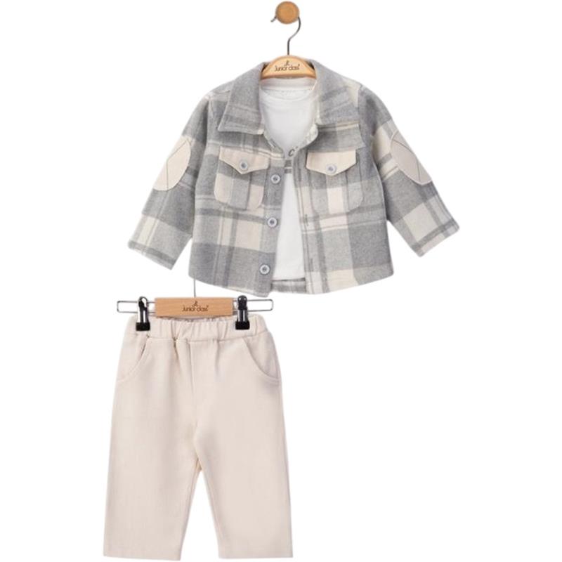 2570 оптом детские демисезонные костюмы тройки для мальчиков на 9/24 месяцев