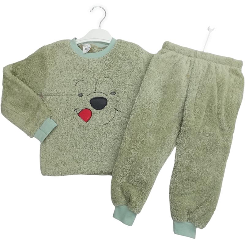 6002 Wholesale Plush Two-Piece Set for Boys Aged 1-4 Years