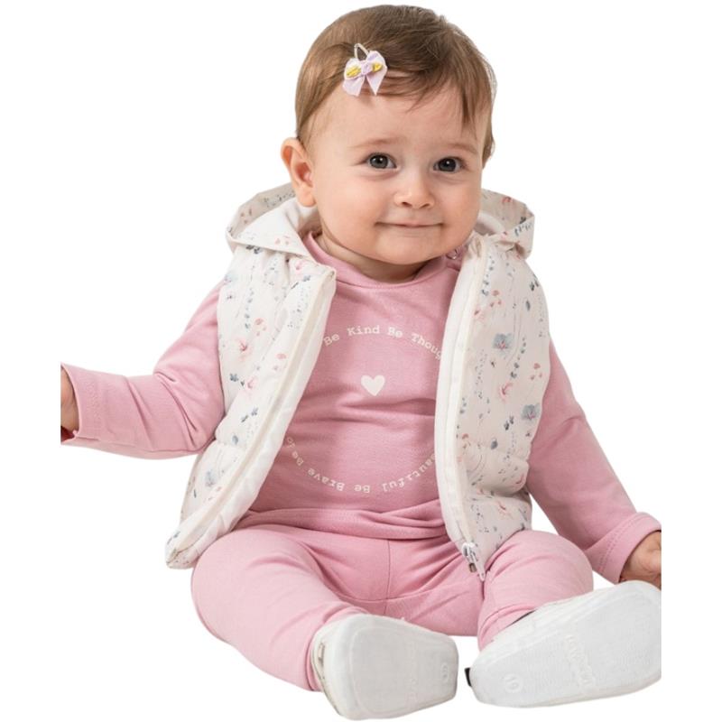 10001 toptan 6-9-12 aylık bebekler için yelekli  çocuk kışlık üç parçalı takım elbise