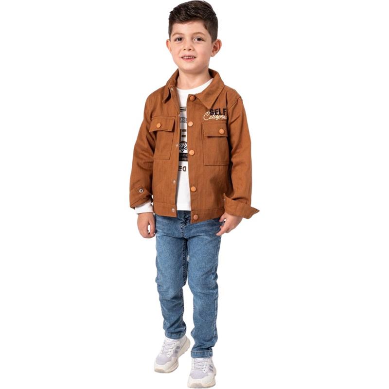 2501 toptan 1/3 yaş erkek çocuklar için hırkalı,tişörtlü,kot pantolonlu mevsimlik üçlü takım