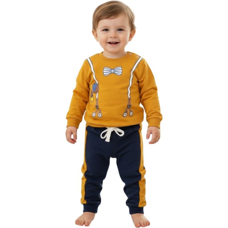 2487 toptan 9/24 aylık erkek çocuklar için mevsimlik ikili çocuk takım elbise