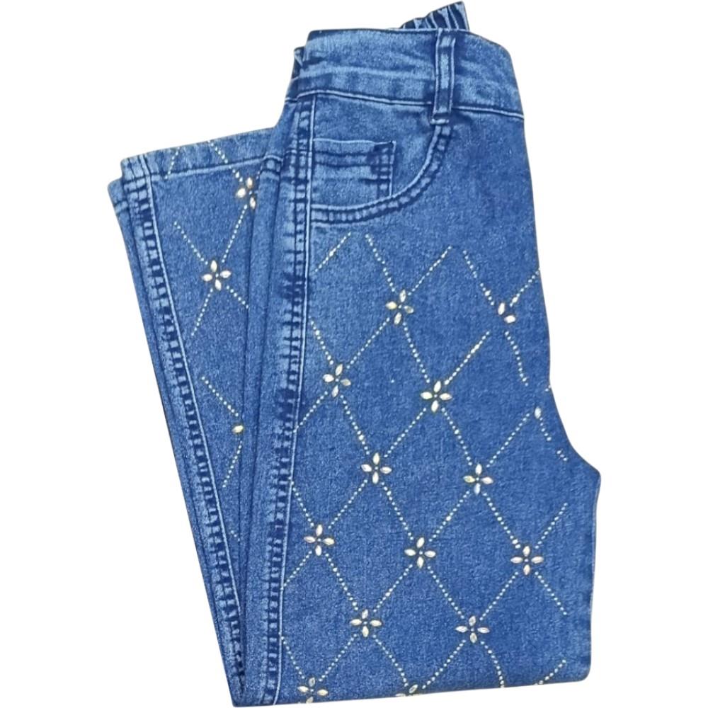 2150 toptan 6/10 yaş kız çocukları için çocuk kot pantolonu