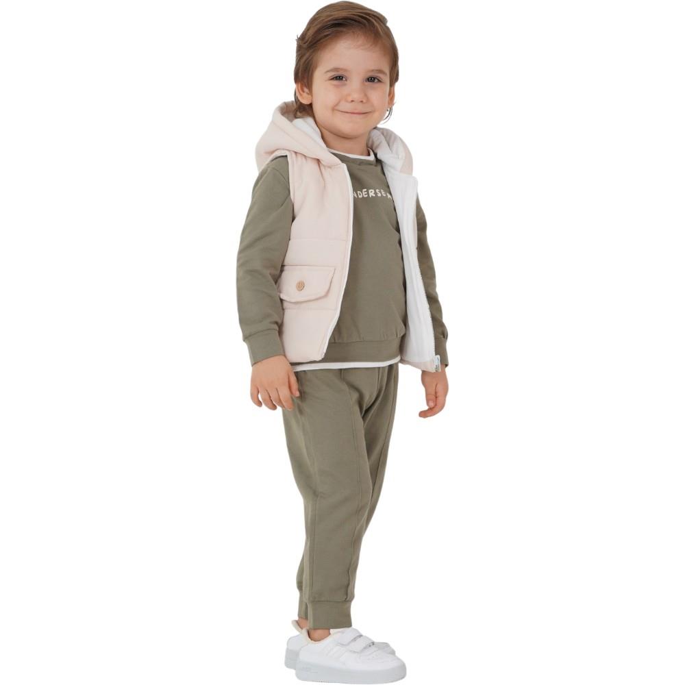 10007 wholesale children's demi-season three-piece suits with a vest for boys 3-4-5-6 years