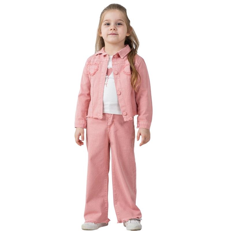 6339 wholesale children's demi-season three-piece suits for girls 2-5 years old