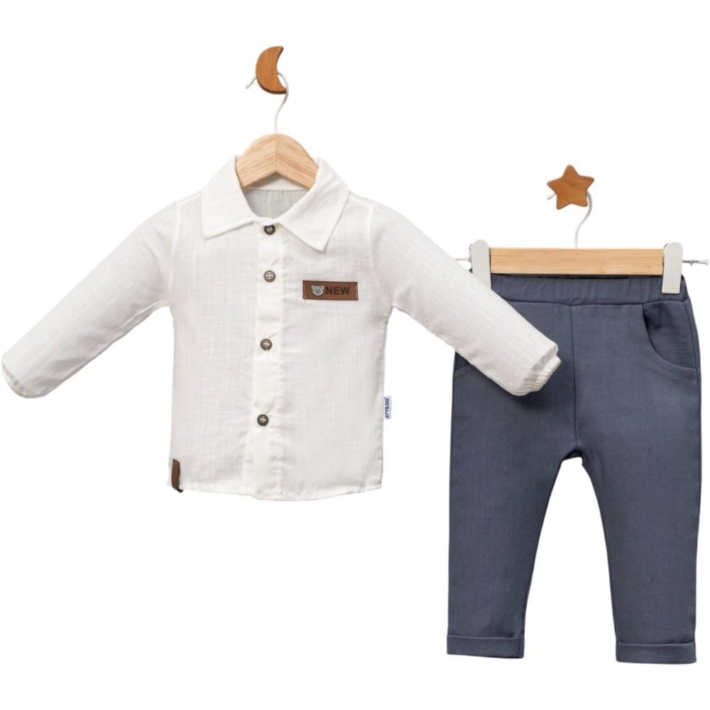 4102 оптом демисезонные комплекты из двух предметов, рубашка и брюки для мальчиков на 2-3-4 лет