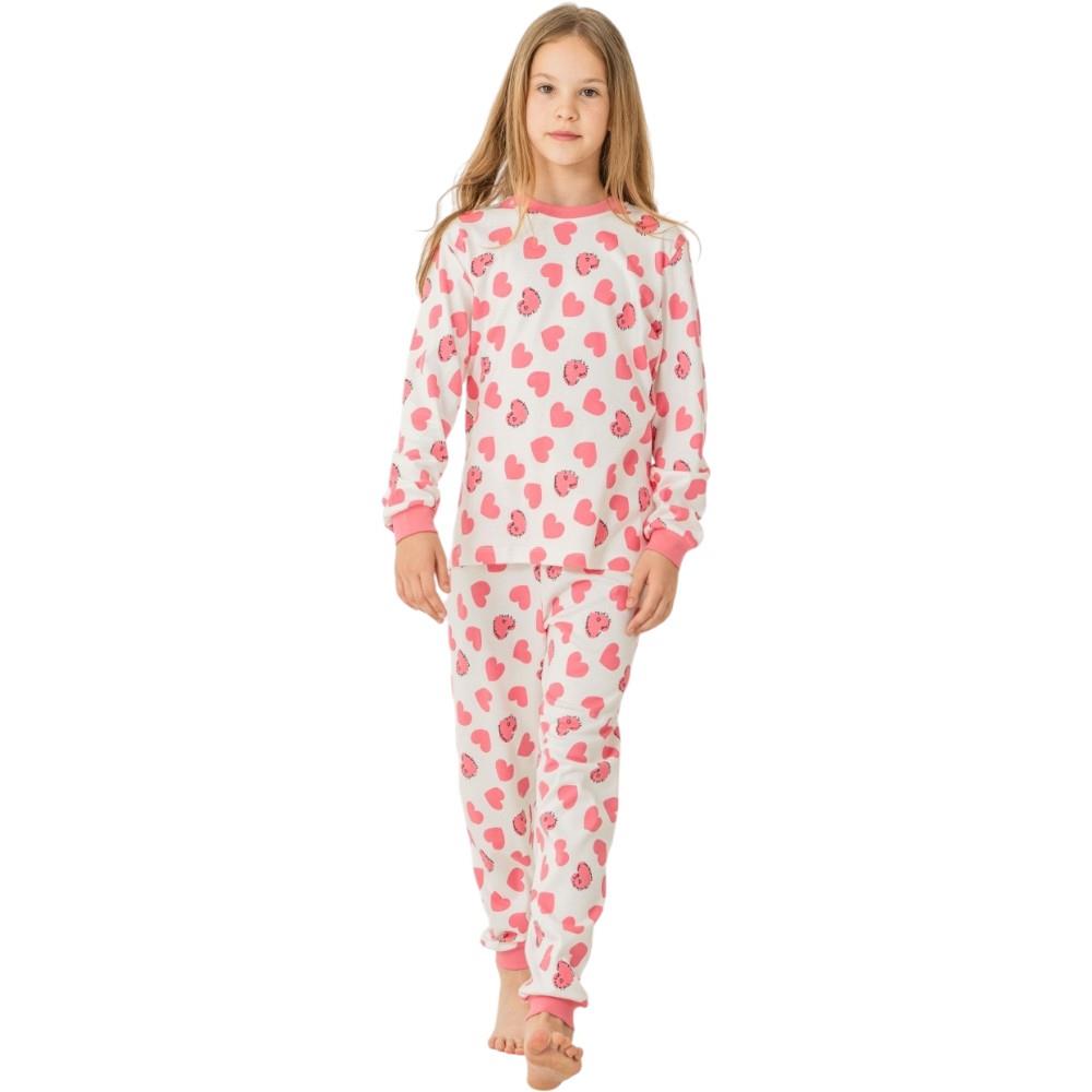 19076 wholesale children's demi-season pajama sets for girls aged 7/9 years