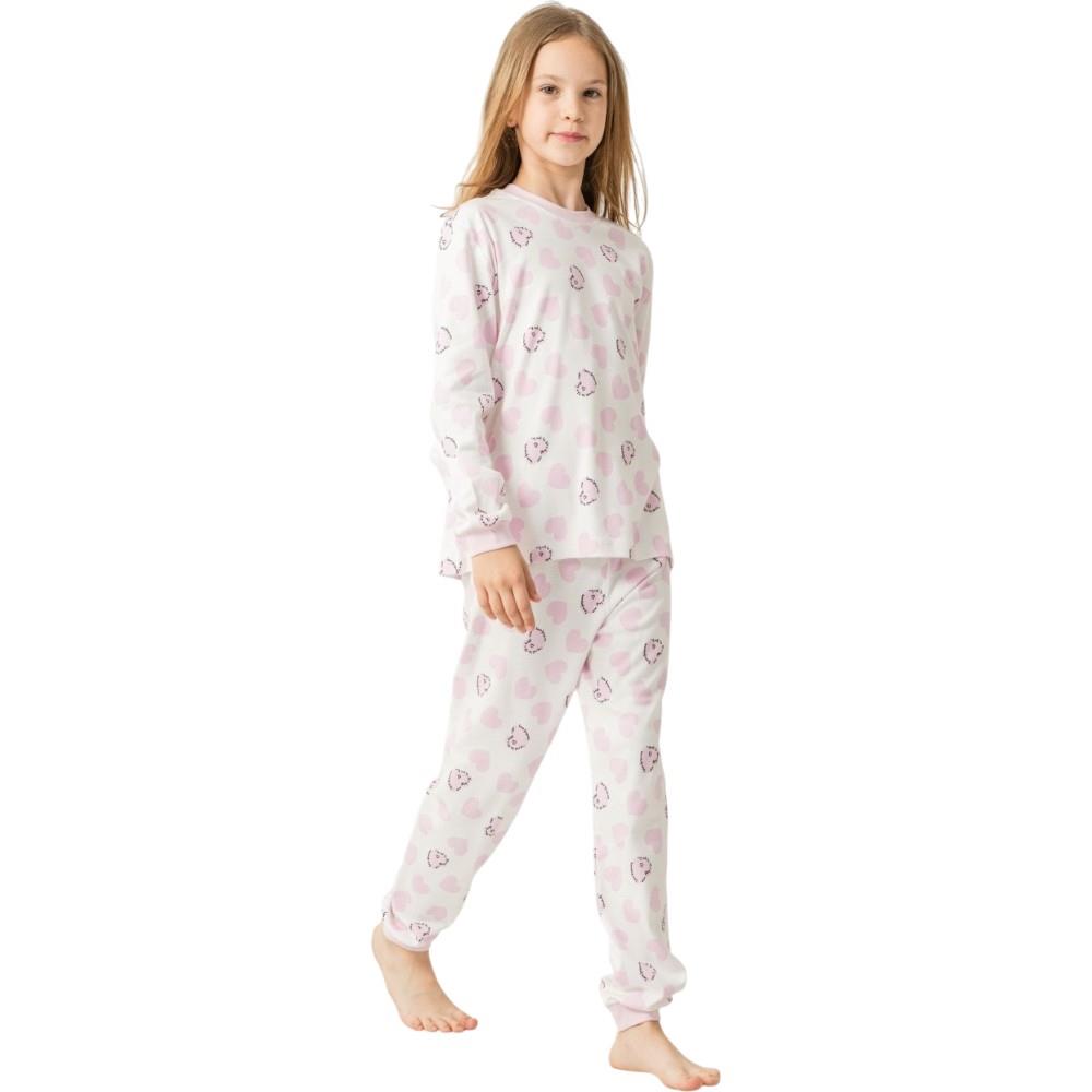 19076 wholesale children's demi-season pajama sets for girls aged 7/9 years