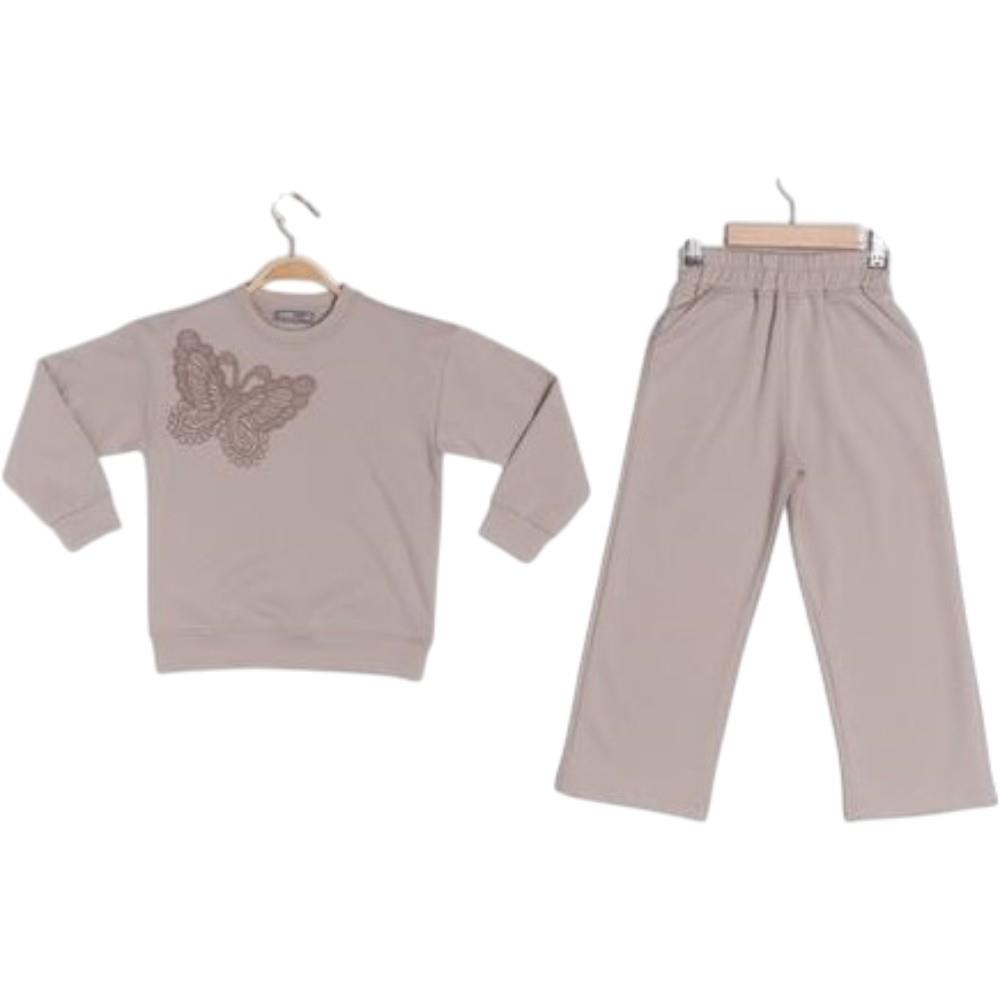 70305 Оптовая продажа демисезонных комплектов из двух предметов одежды для девочек в возрасте от 5 до 12 лет