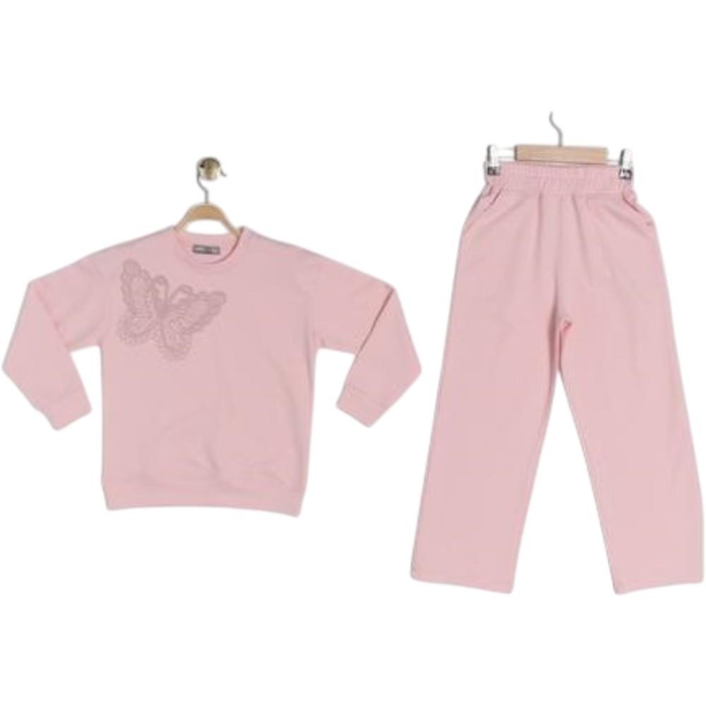 70305 Оптовая продажа демисезонных комплектов из двух предметов одежды для девочек в возрасте от 5 до 12 лет