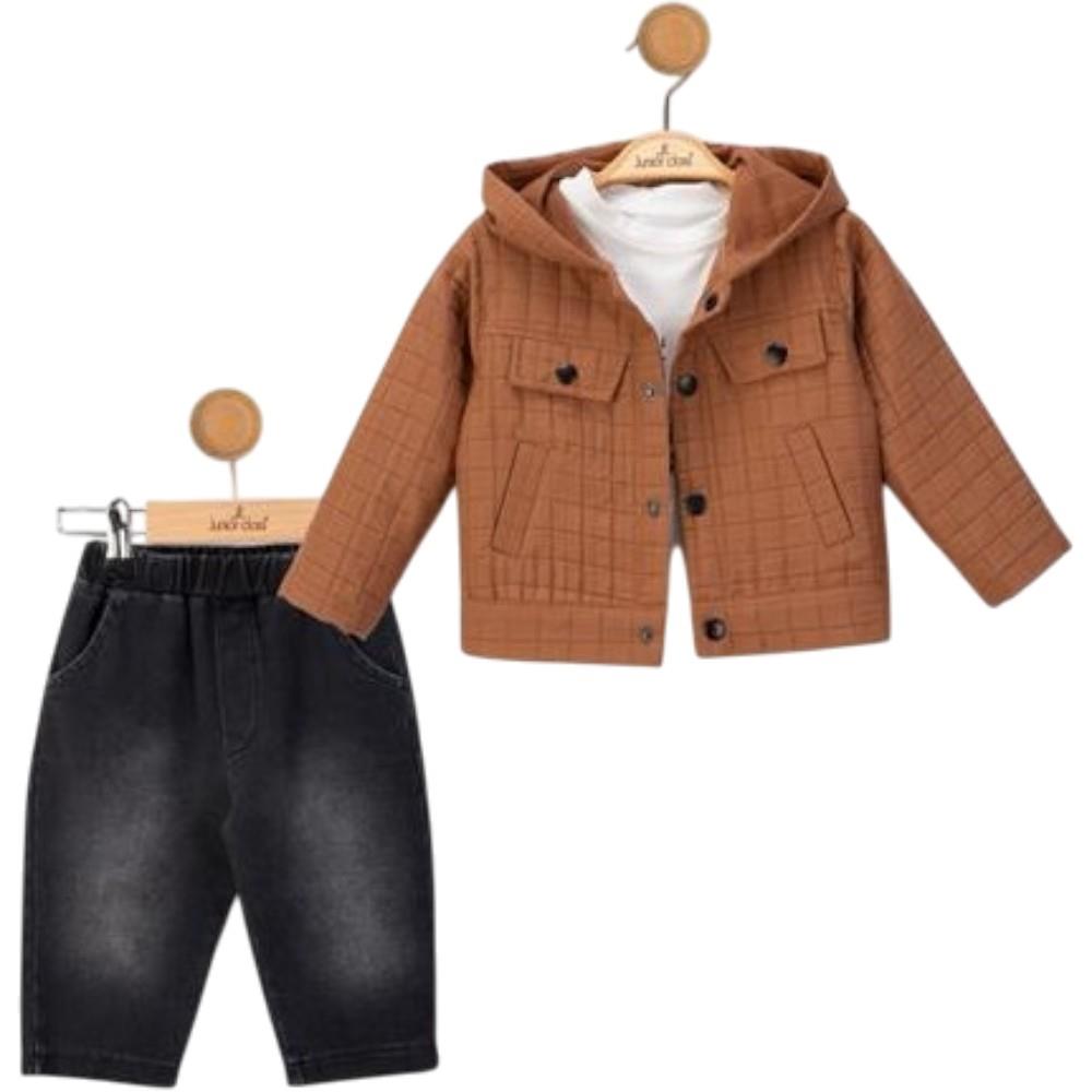 2569 оптом детские демисезонные костюмы тройки для младенцев на 9/24 месяцев